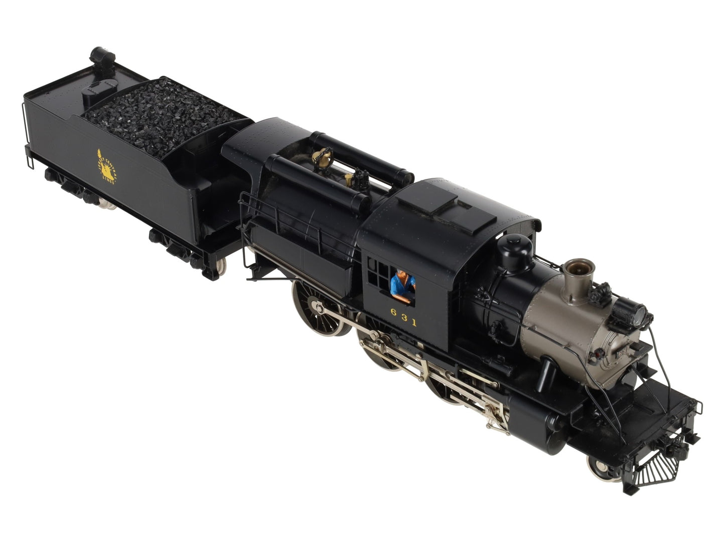 Williams 5015 O Gauge BRASS CNJ Camelback 4-6-0 Steam Locomotive & Tender #631 EX/Box