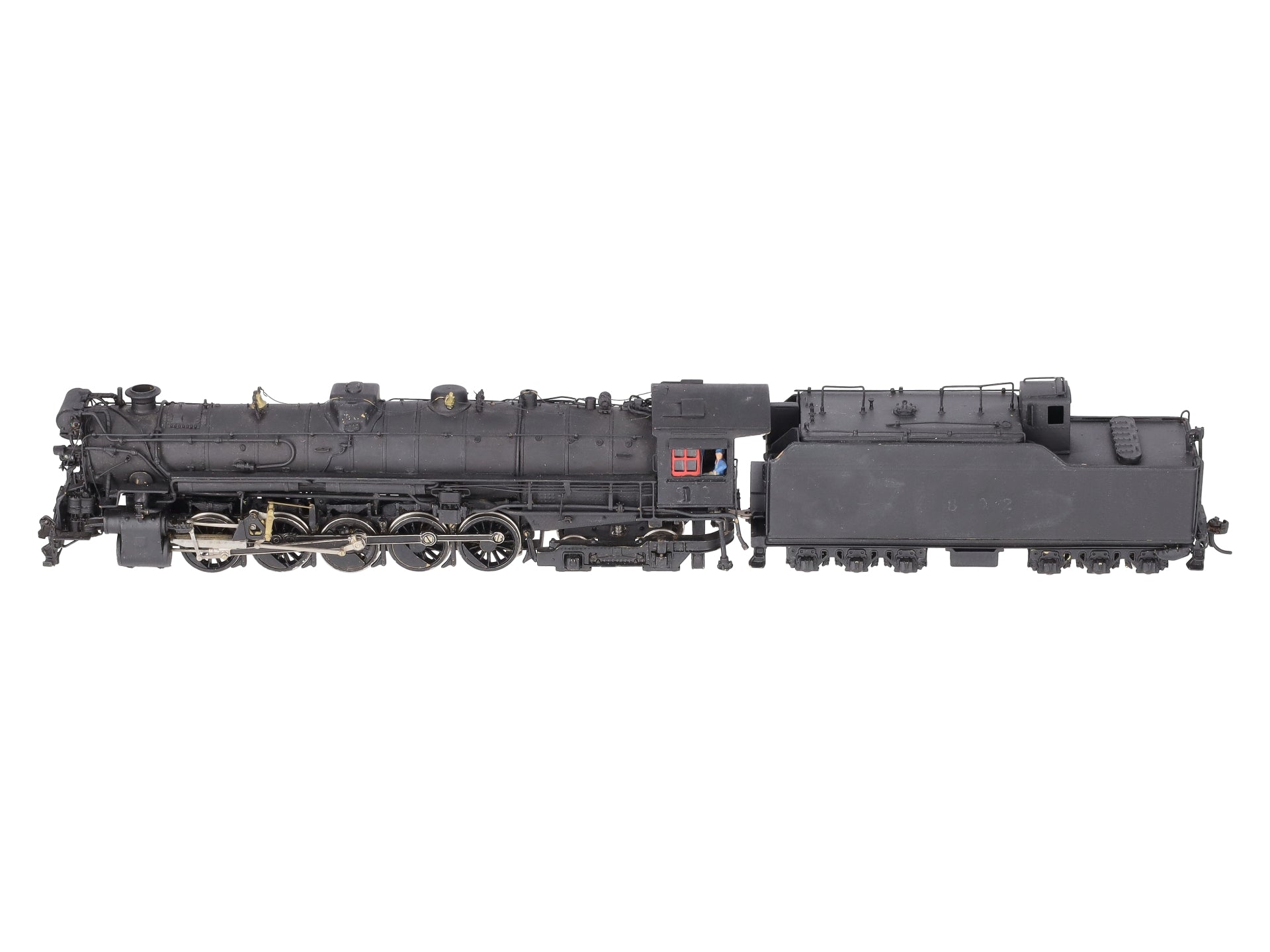 Sunset Models 610 HO BRASS T&P 2-10-4 Steam Loco & Tender VG/Box