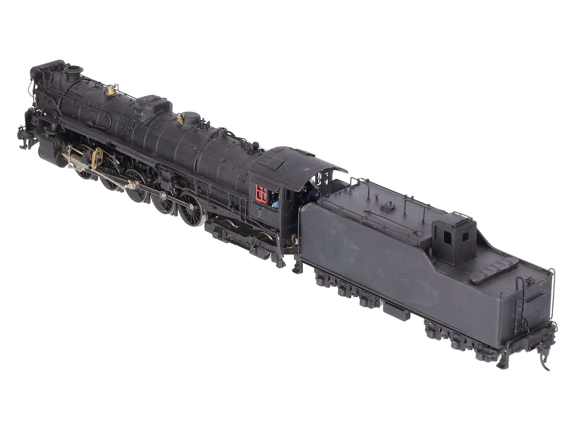 Sunset Models 610 HO BRASS T&P 2-10-4 Steam Loco & Tender VG/Box