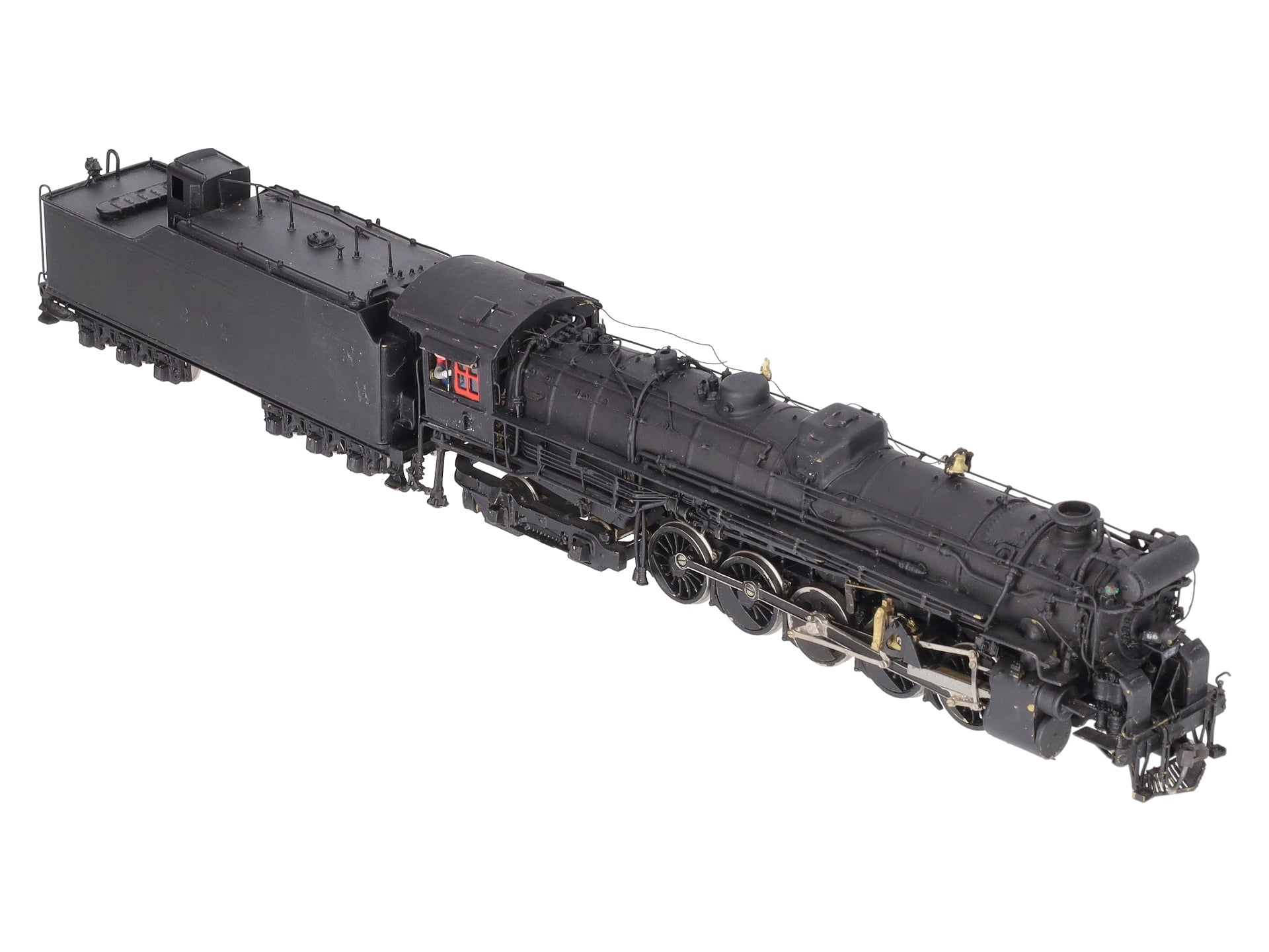 Sunset Models 610 HO BRASS T&P 2-10-4 Steam Loco & Tender VG/Box