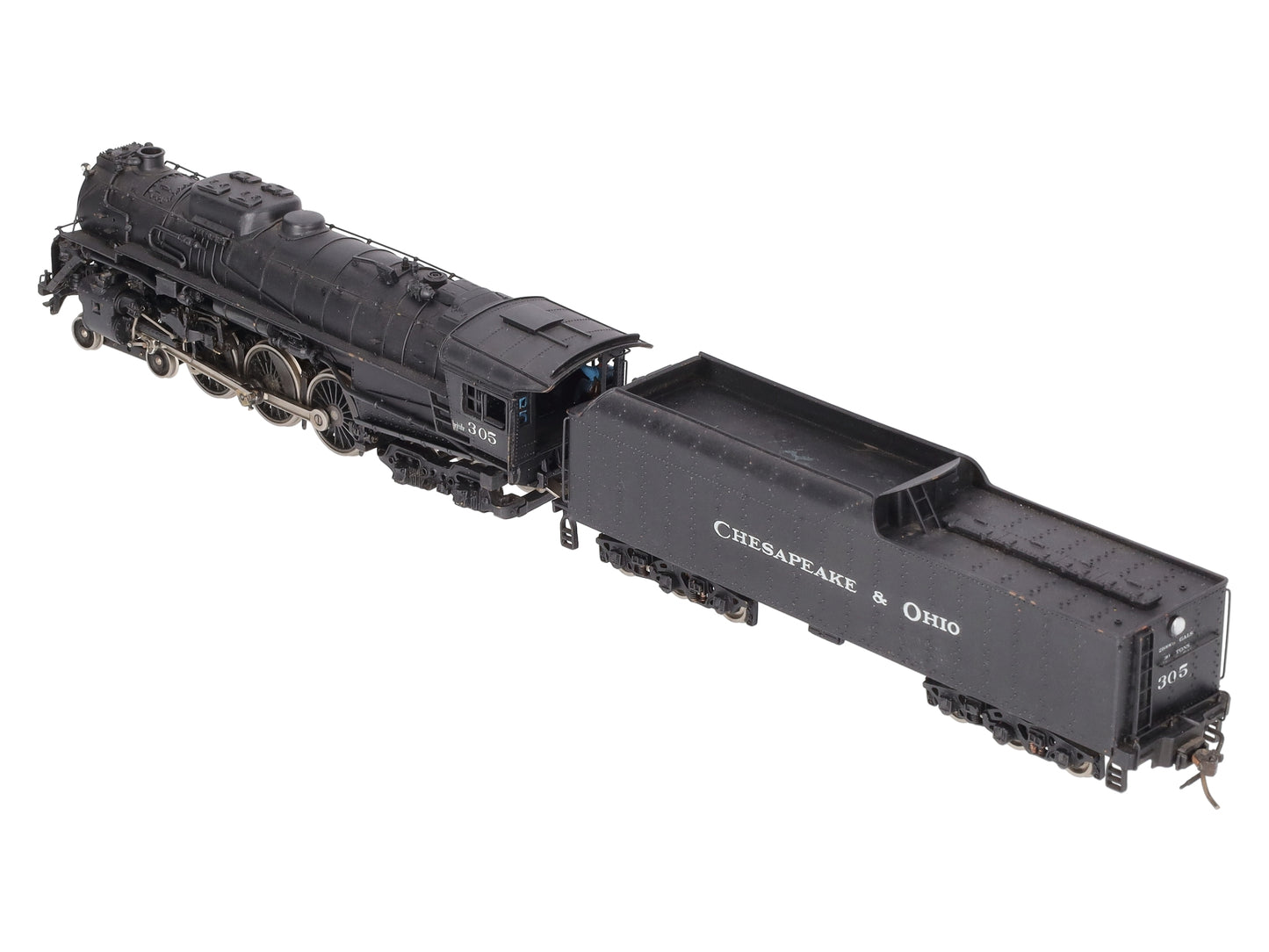 Olympia EH-109 HO Scale Brass C&O 4-6-4 Steam Locomotive & Tender - Painted EX