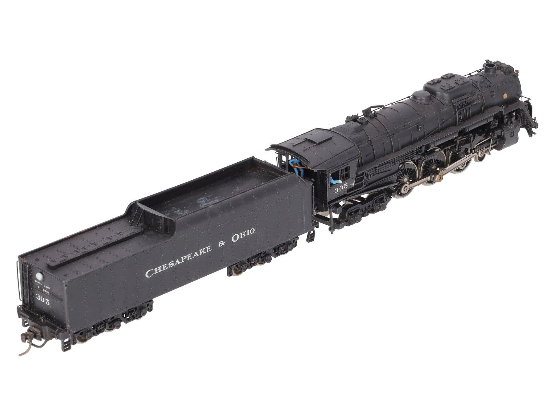 Olympia EH-109 HO Scale Brass C&O 4-6-4 Steam Locomotive & Tender - Painted EX