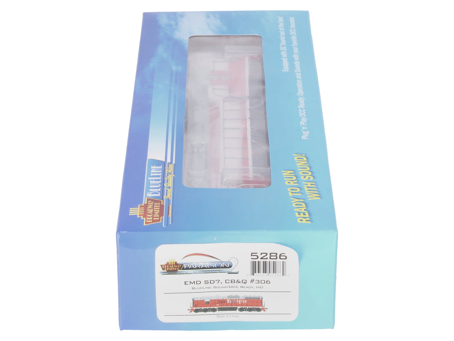 Broadway Limited 5286 HO Chicago, Burlington & Quincy EMD SD7 with Sound #306