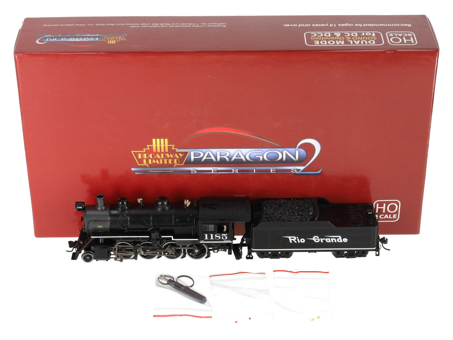 Broadway Limited 2789 HO Denver & Rio Grande Western Baldwin 2-8-0 #1185