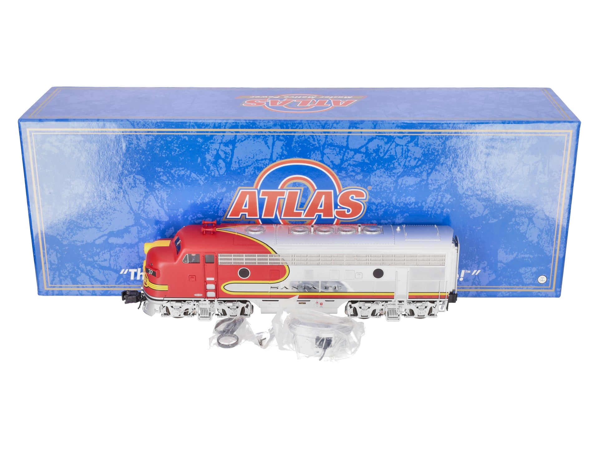 Atlas 30134013 O Santa Fe F-7 Diesel A-Unit Diesel Locomotive #37L (3 Rail)