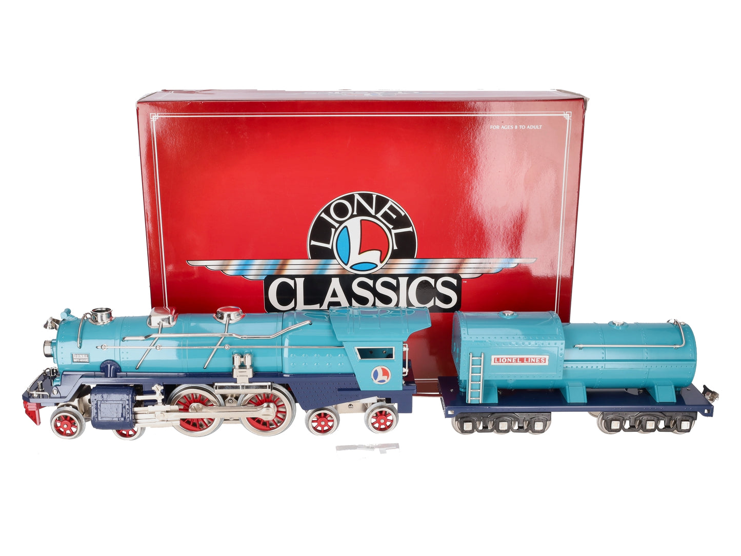 Lionel 6-13103 Standard Gauge I-400E Blue Comet Steam Locomotive and Tender EX/Box