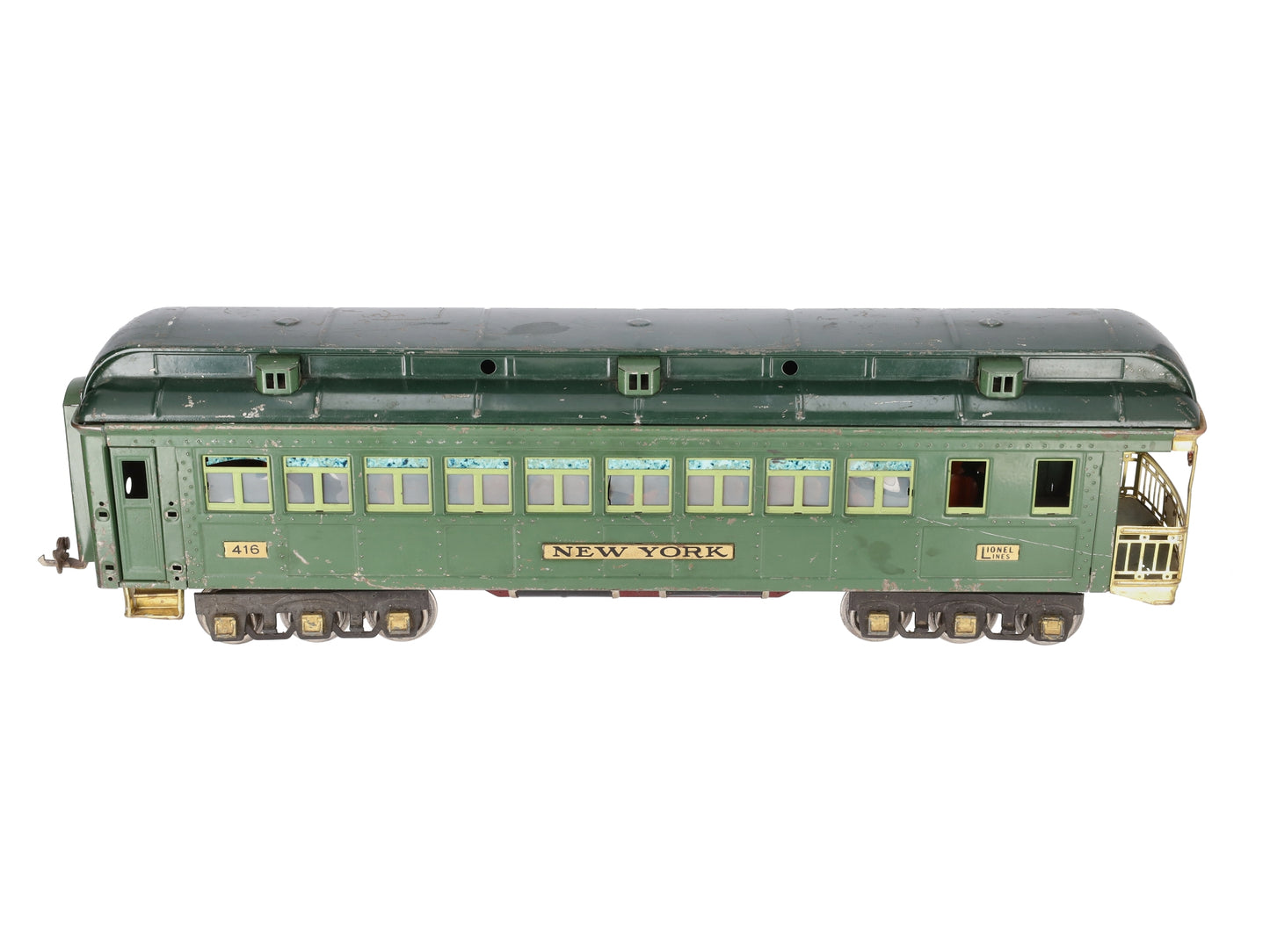 Lionel 416 Vintage Standard Gauge State Green New York State Observation VG