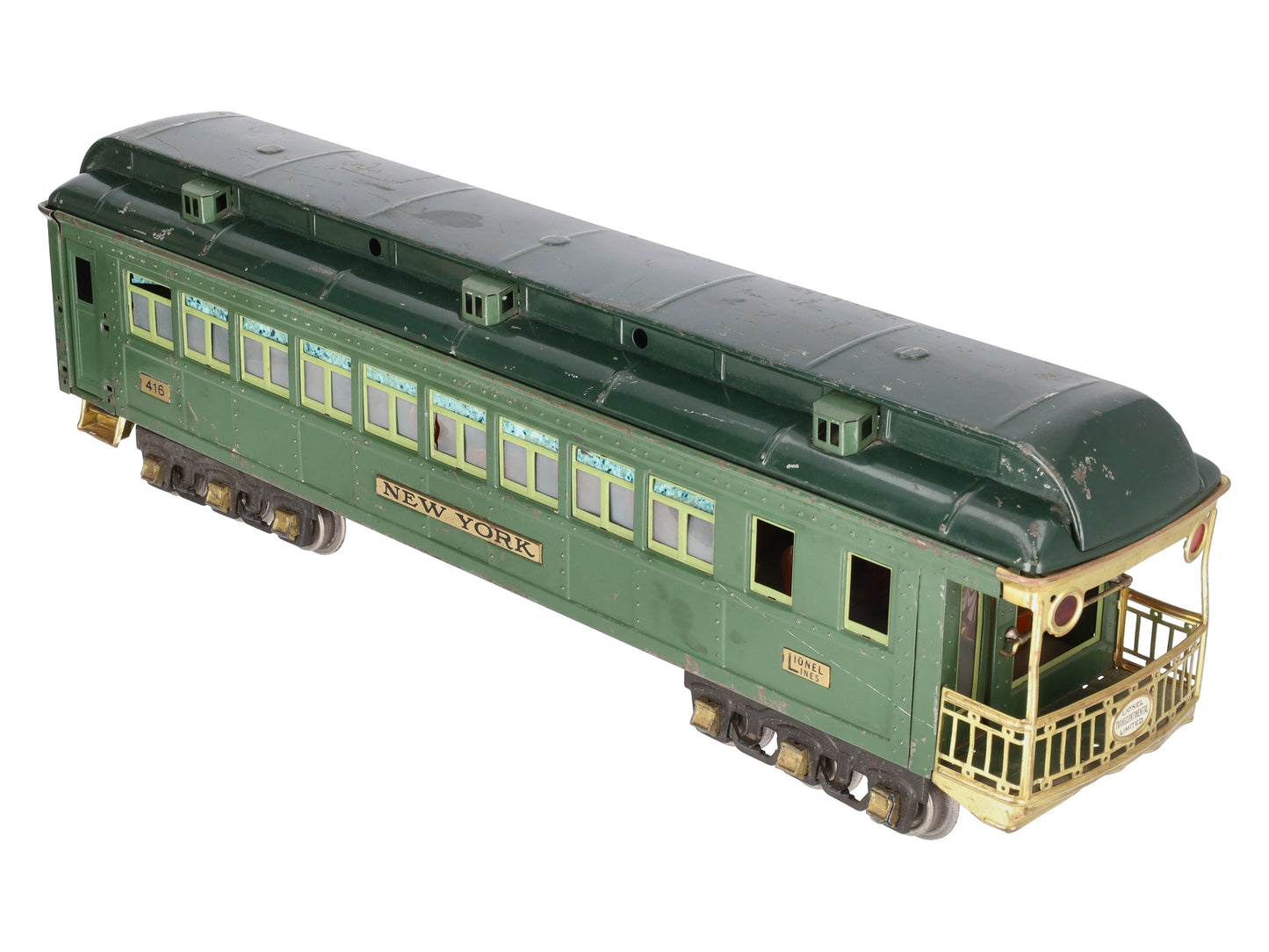 Lionel 416 Vintage Standard Gauge State Green New York State Observation VG
