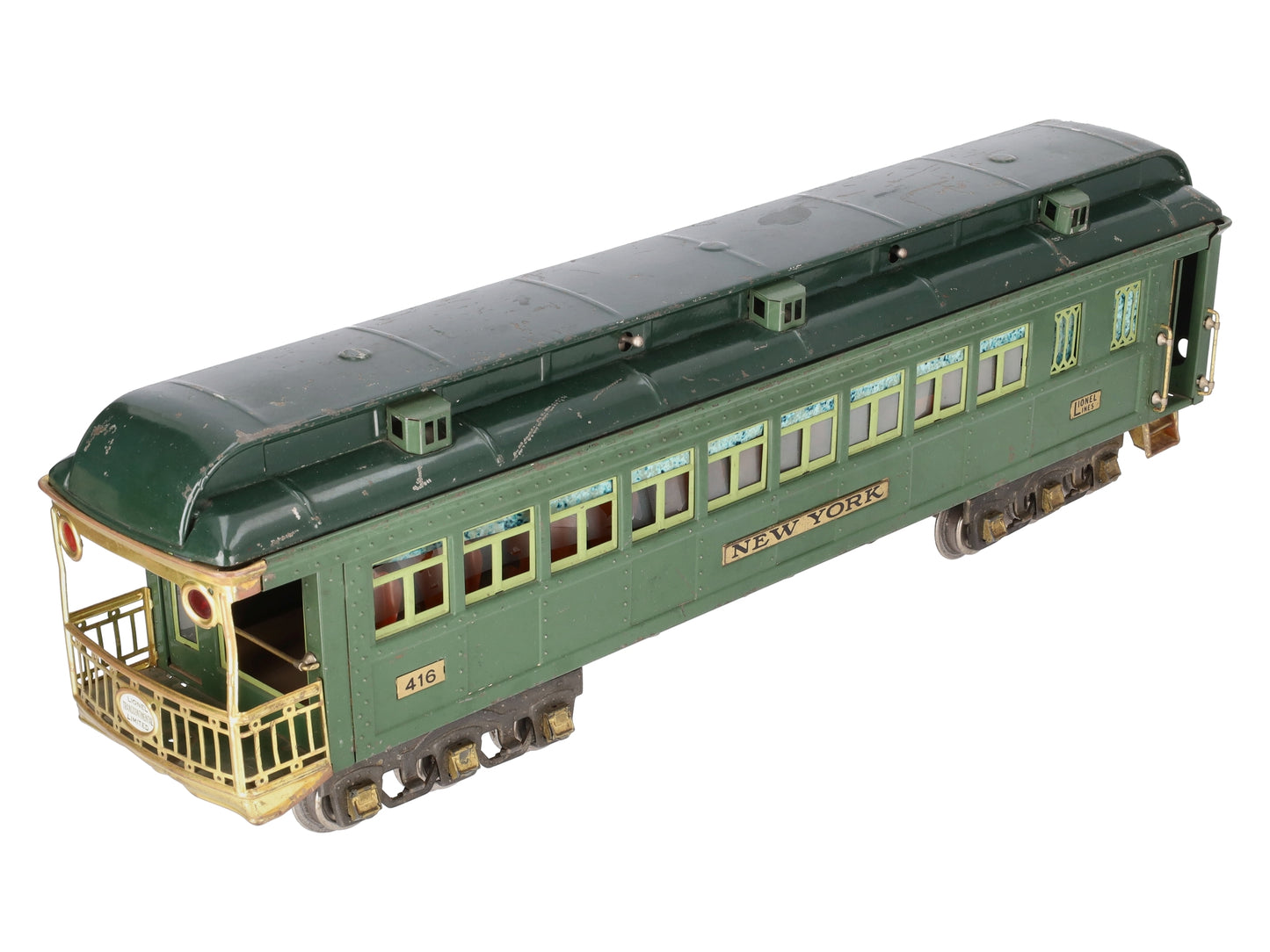 Lionel 416 Vintage Standard Gauge State Green New York State Observation VG