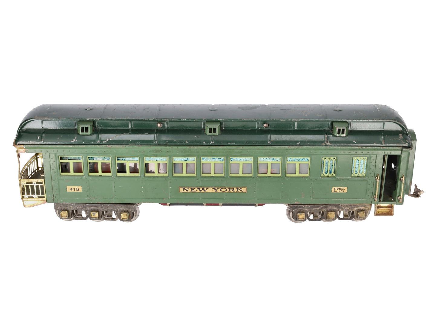 Lionel 416 Vintage Standard Gauge State Green New York State Observation VG