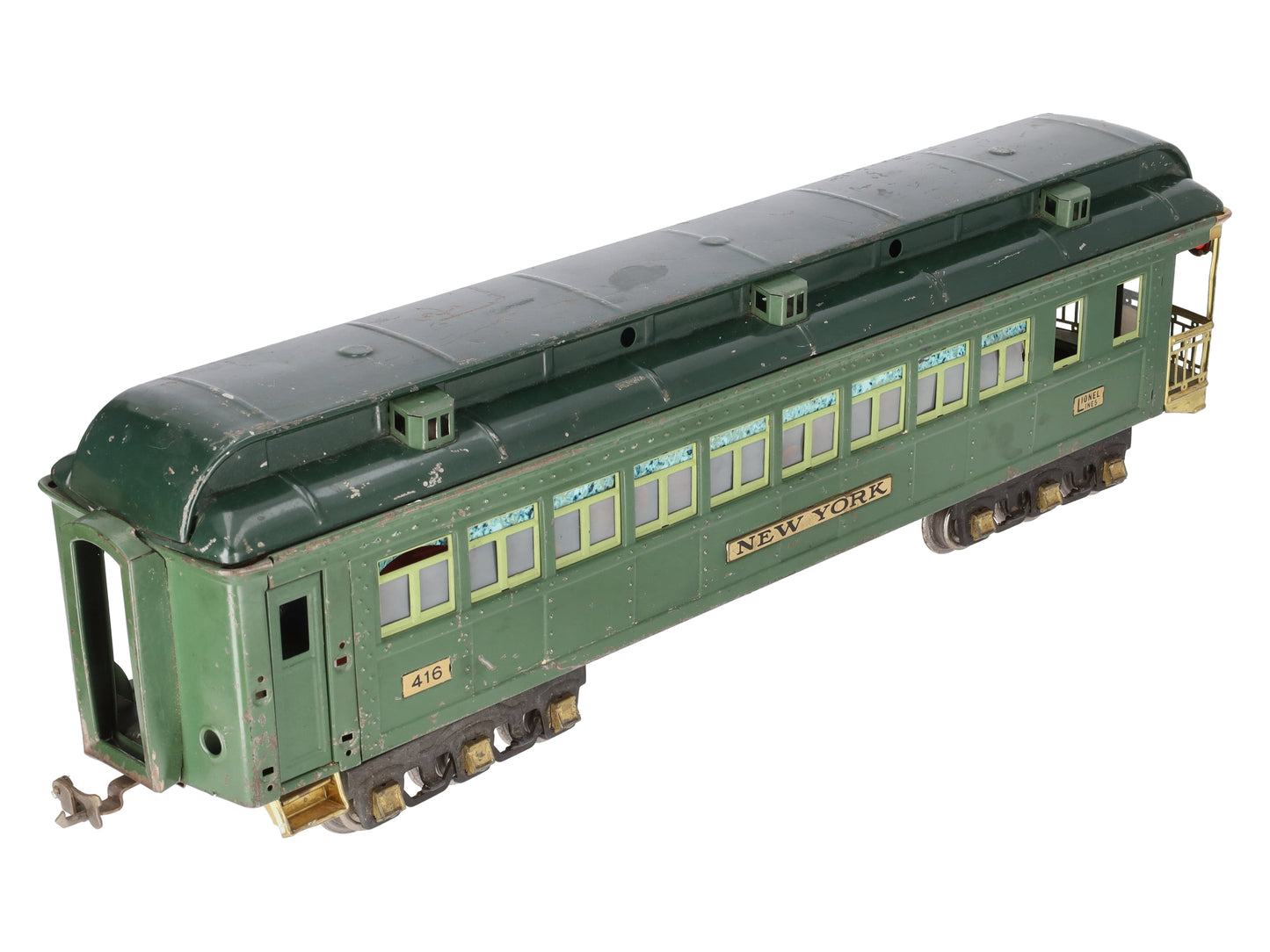 Lionel 416 Vintage Standard Gauge State Green New York State Observation VG