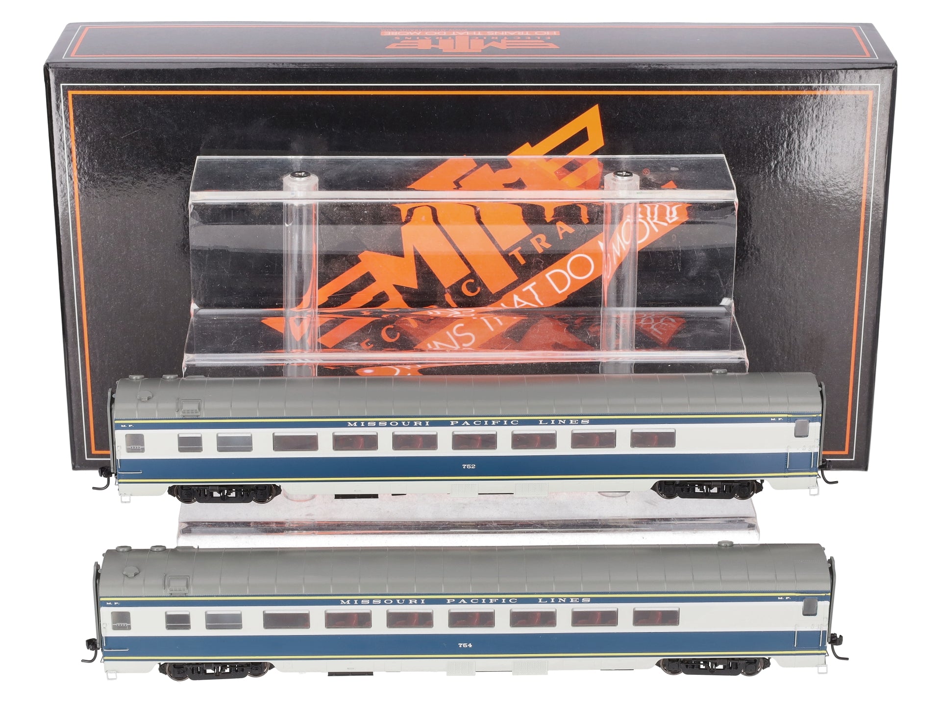 MTH 80-60053 HO Missouri Pacific Parlor Passenger Car Set (Set of 2)