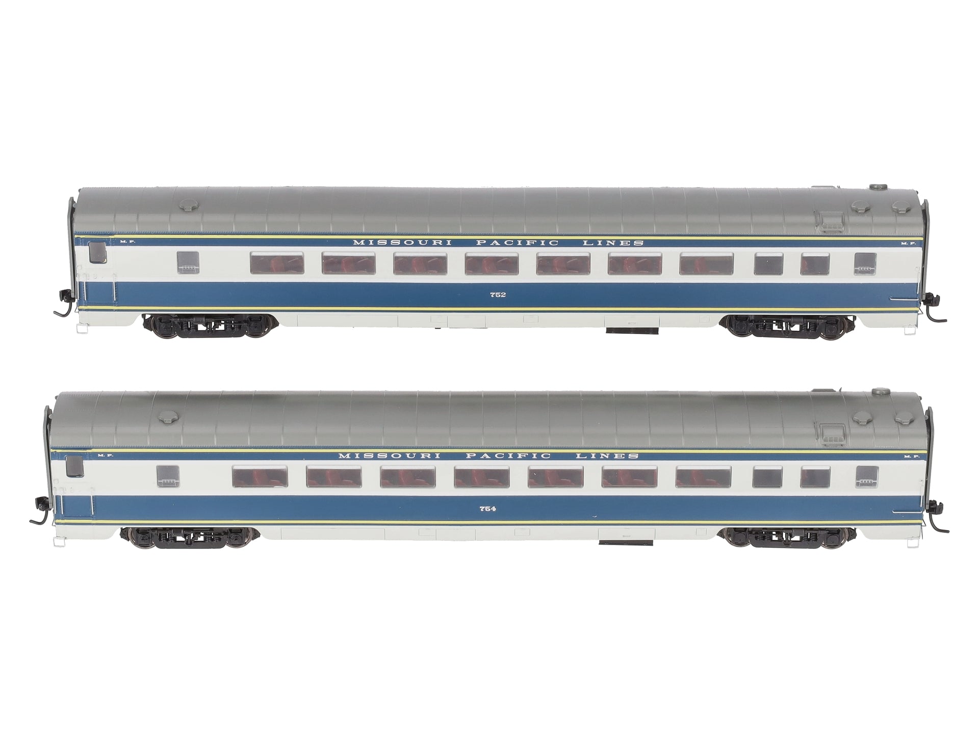 MTH 80-60053 HO Missouri Pacific Parlor Passenger Car Set (Set of 2)