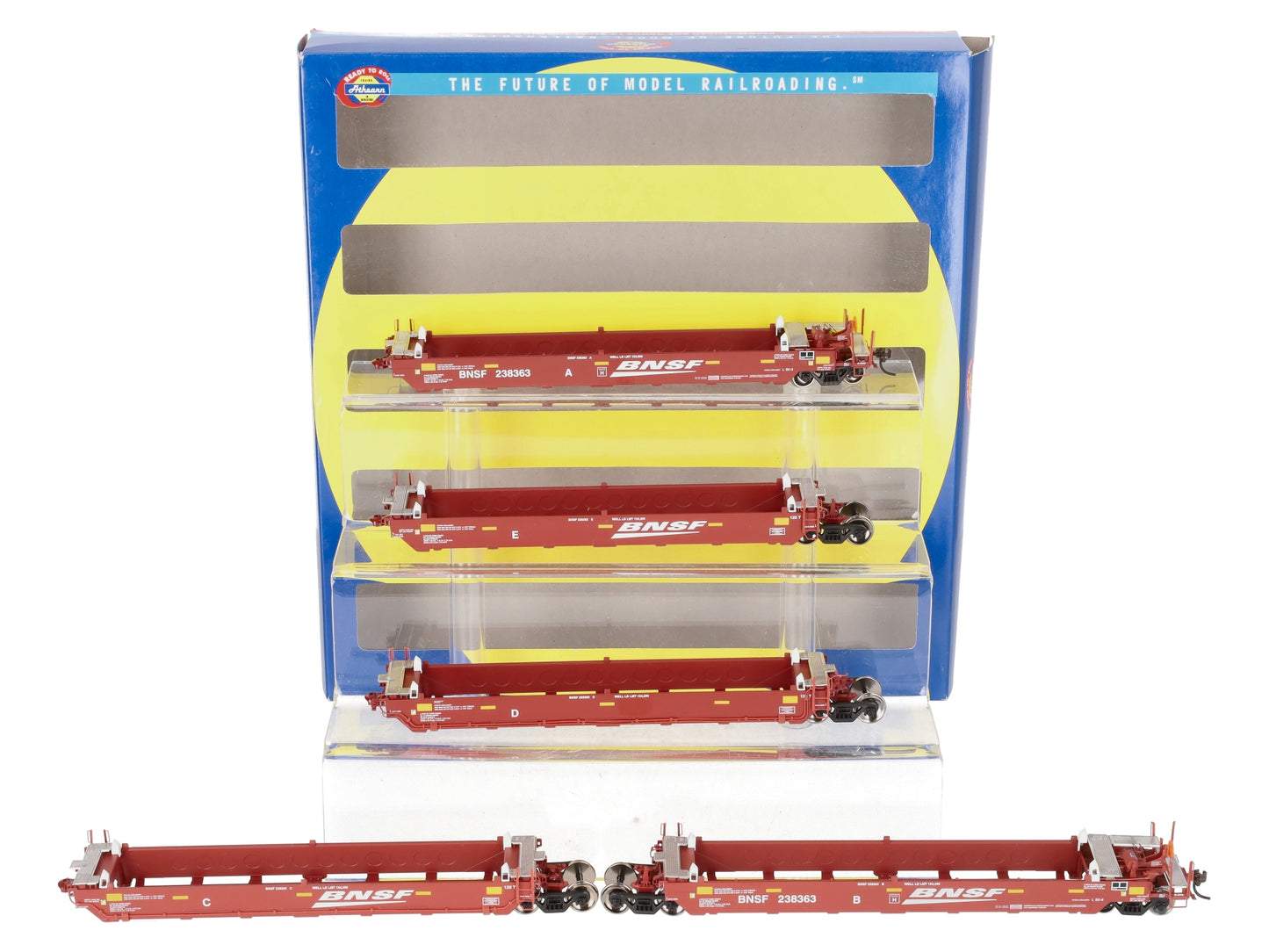 Athearn 95073 HO BNSF RTR Maxi I/Late 5-Car Set #238363