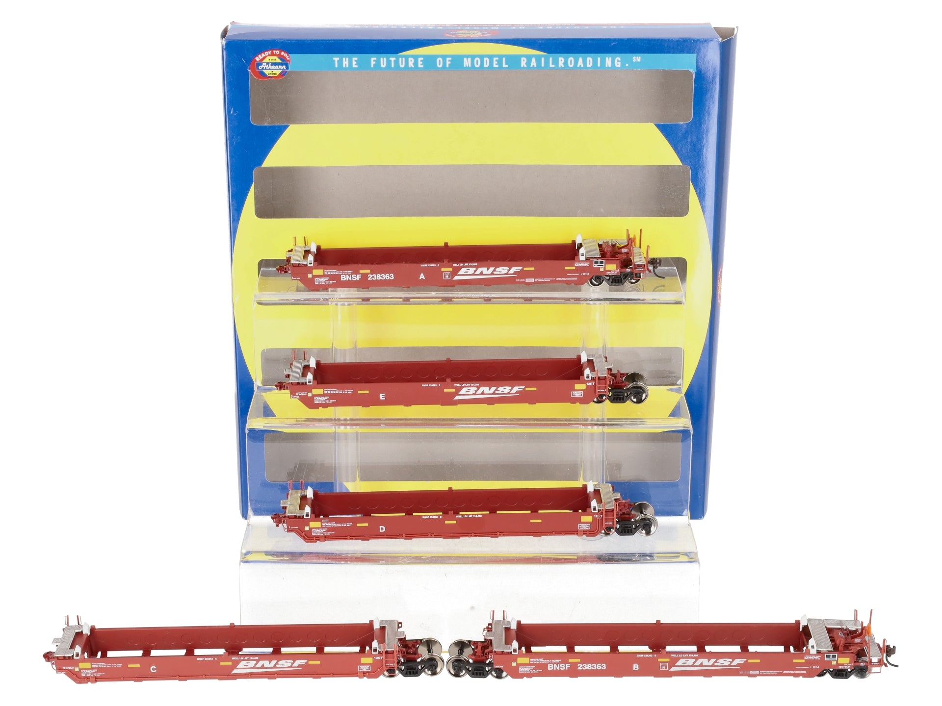Athearn 95073 HO BNSF RTR Maxi I/Late 5-Car Set #238363