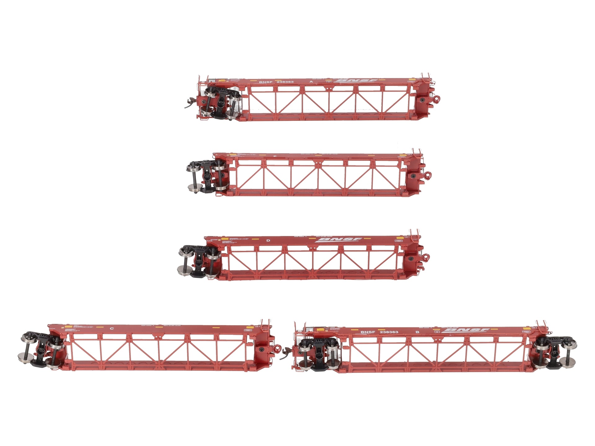 Athearn 95073 HO BNSF RTR Maxi I/Late 5-Car Set #238363