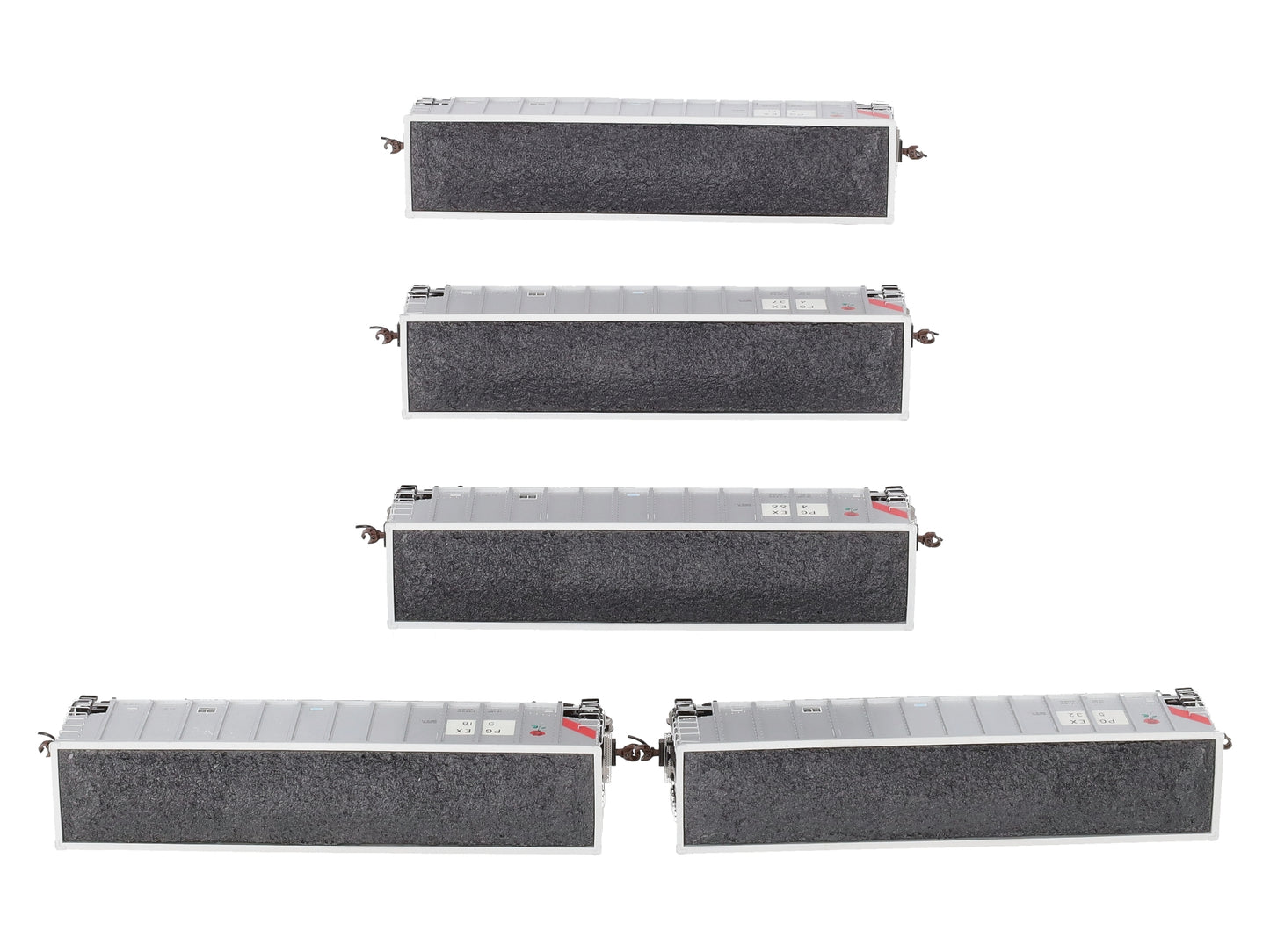 Athearn 97873 HO PGEX Bethgon Coalporter w/Load #2 (Set of 5)