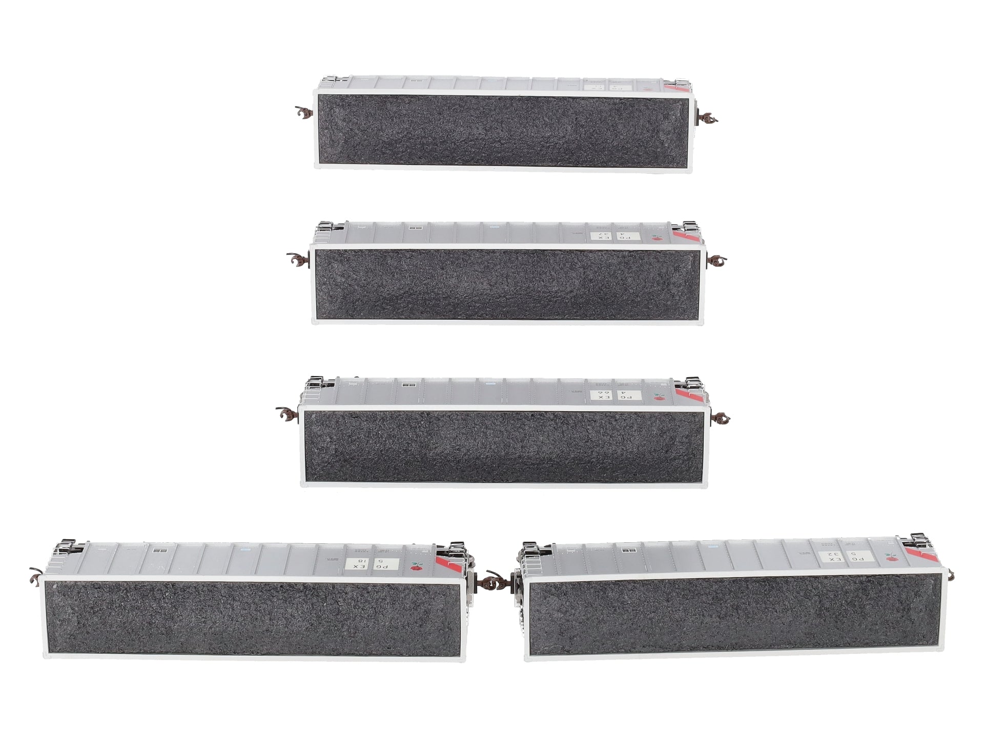 Athearn 97873 HO PGEX Bethgon Coalporter w/Load #2 (Set of 5)