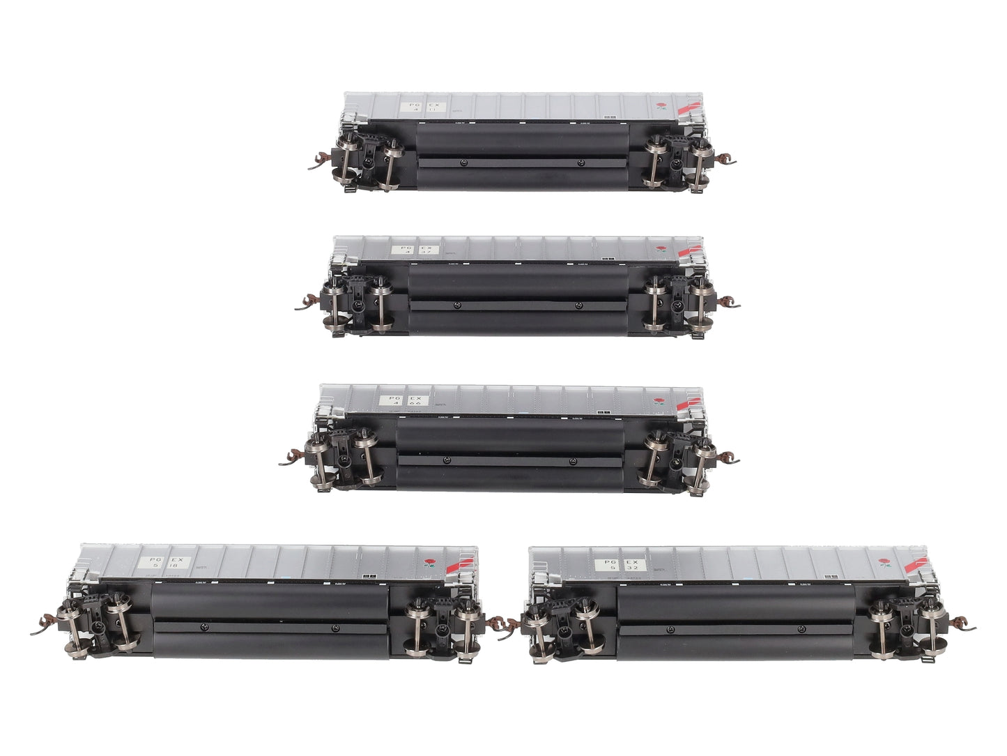Athearn 97873 HO PGEX Bethgon Coalporter w/Load #2 (Set of 5)