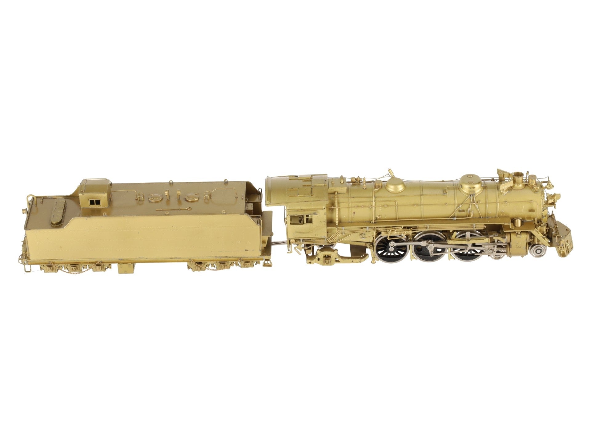 PFM HO BRASS Missouri Pacific P-73 4-6-2 Steam Locomotive & Tender -Unpainted EX/Box