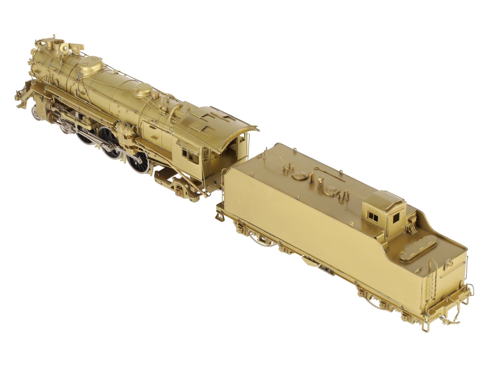 PFM HO BRASS Missouri Pacific P-73 4-6-2 Steam Locomotive & Tender -Unpainted EX/Box