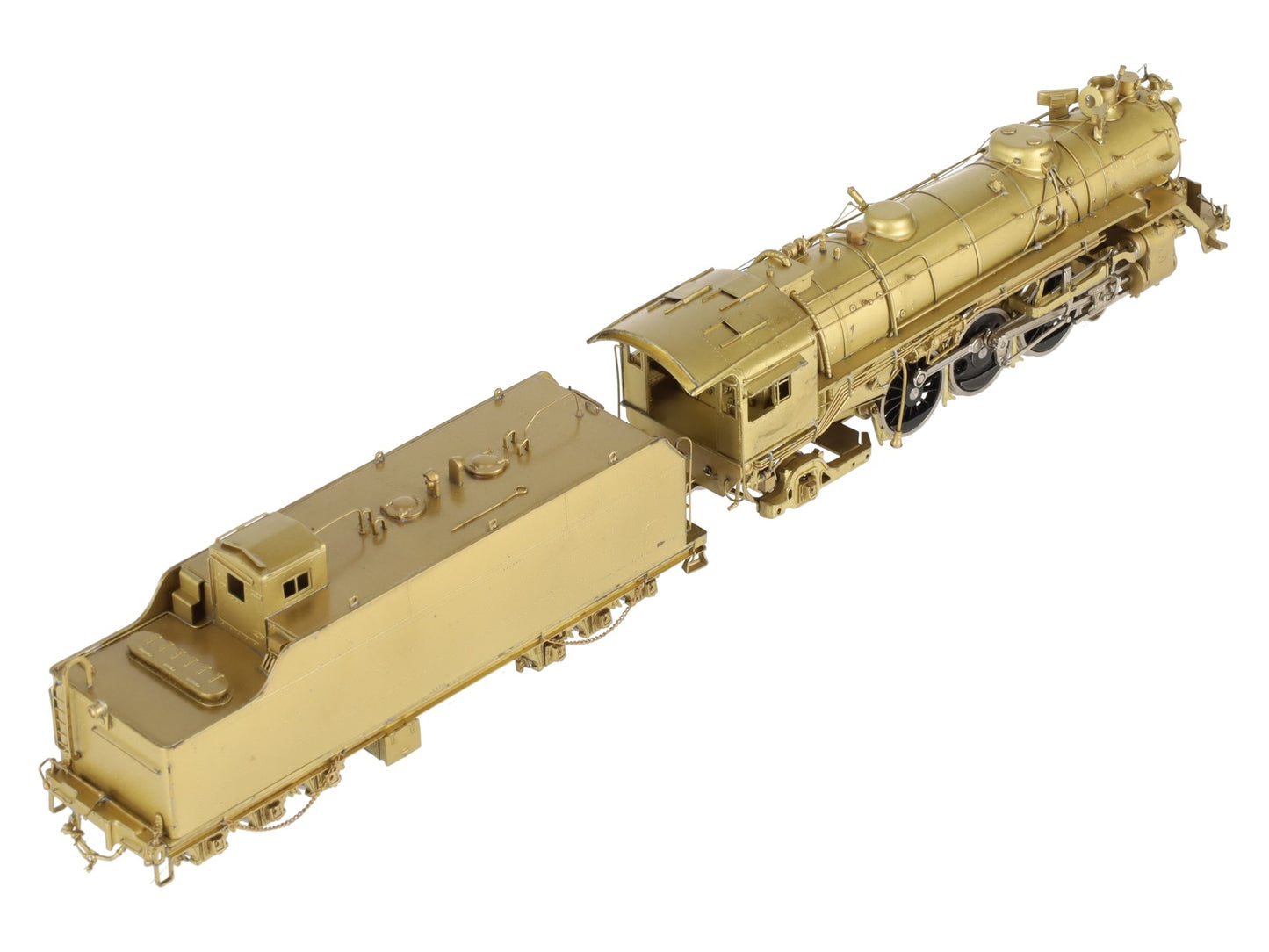 PFM HO BRASS Missouri Pacific P-73 4-6-2 Steam Locomotive & Tender -Unpainted EX/Box