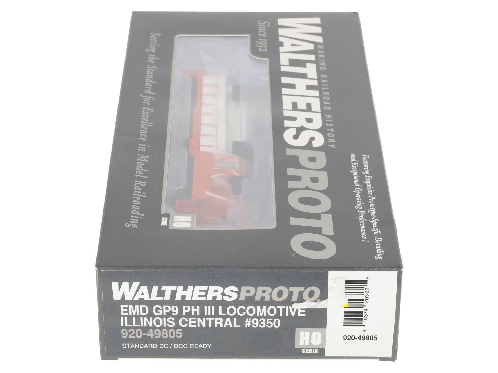 Walthers 920-49805 HO Illinois Central EMD GP9 Diesel Locomotive #9350