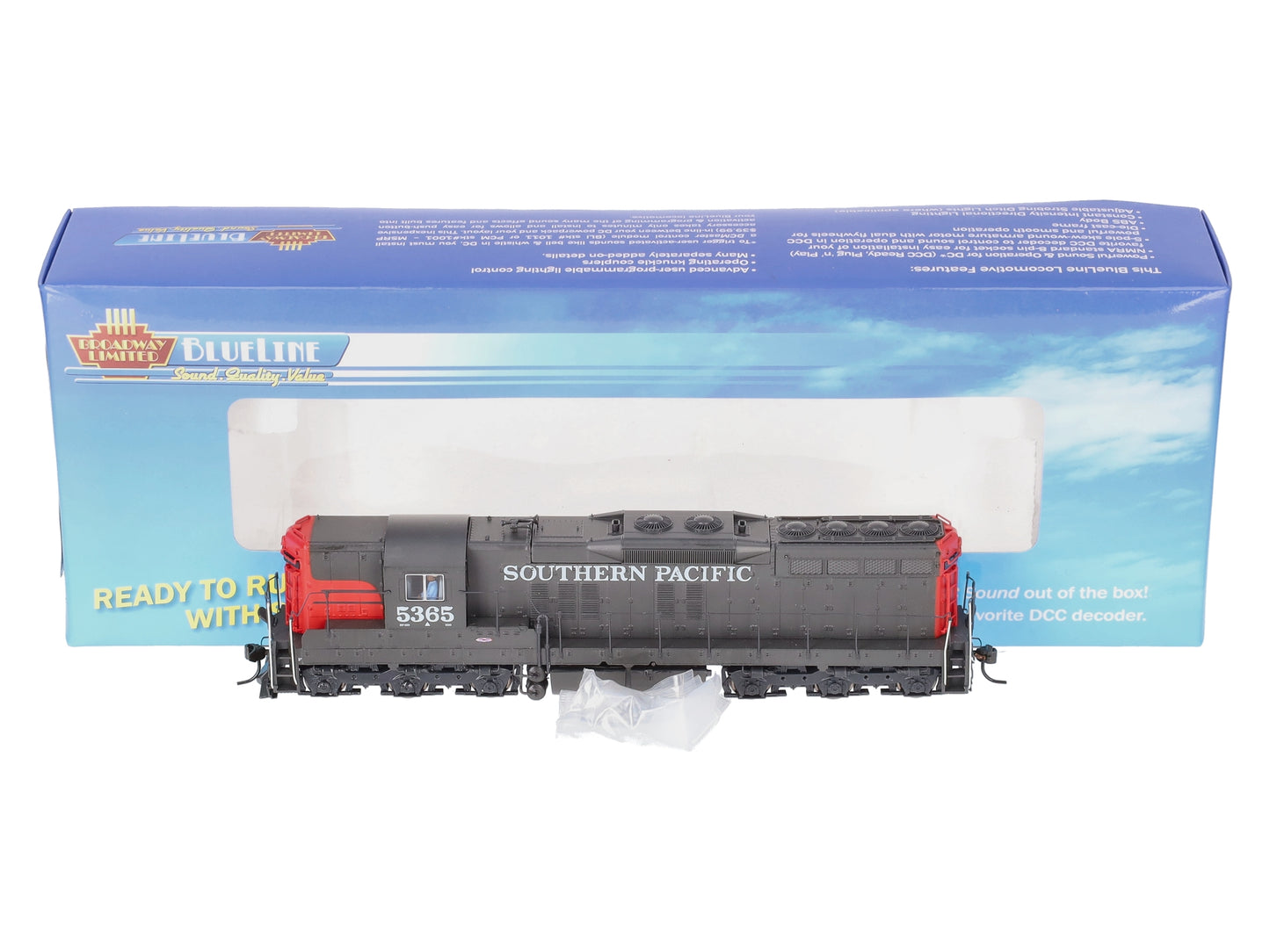Broadway Limited 5295 HO Southern Pacific EMD SD9 with Sound Blue Line™ #5365