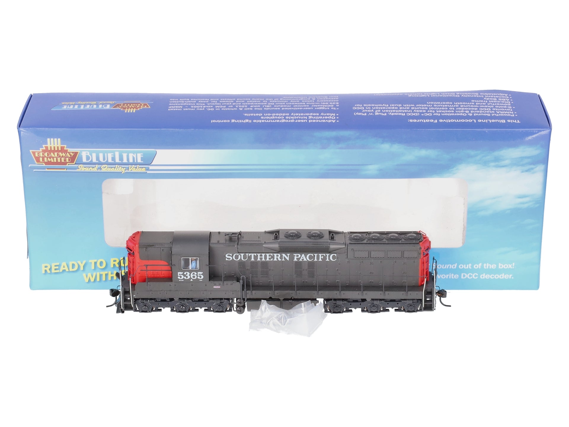 Broadway Limited 5295 HO Southern Pacific EMD SD9 with Sound Blue Line™ #5365