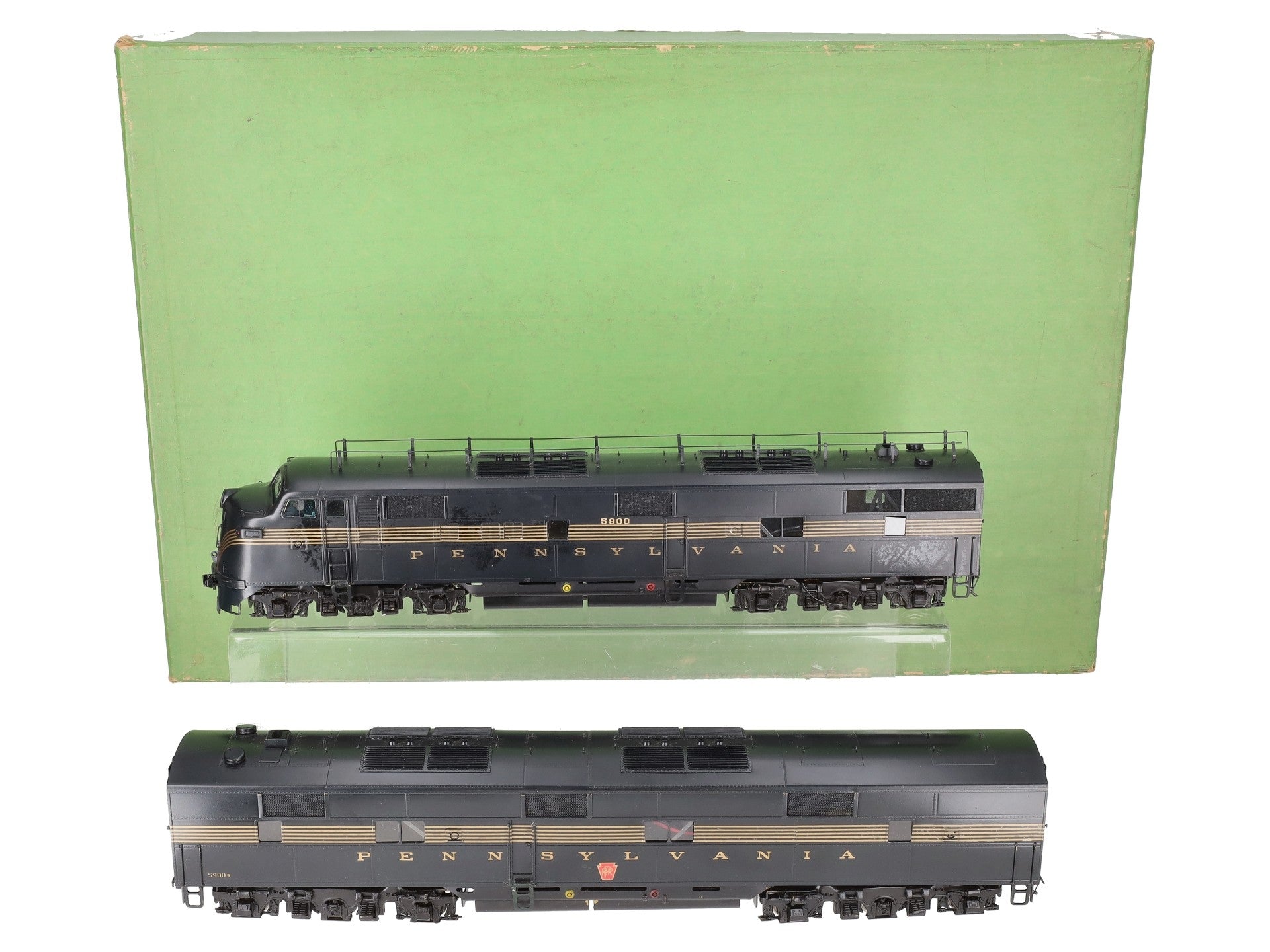 Overland OMI-0251 BRASS O Scale PRR E7 AB Diesel Set with Antennas