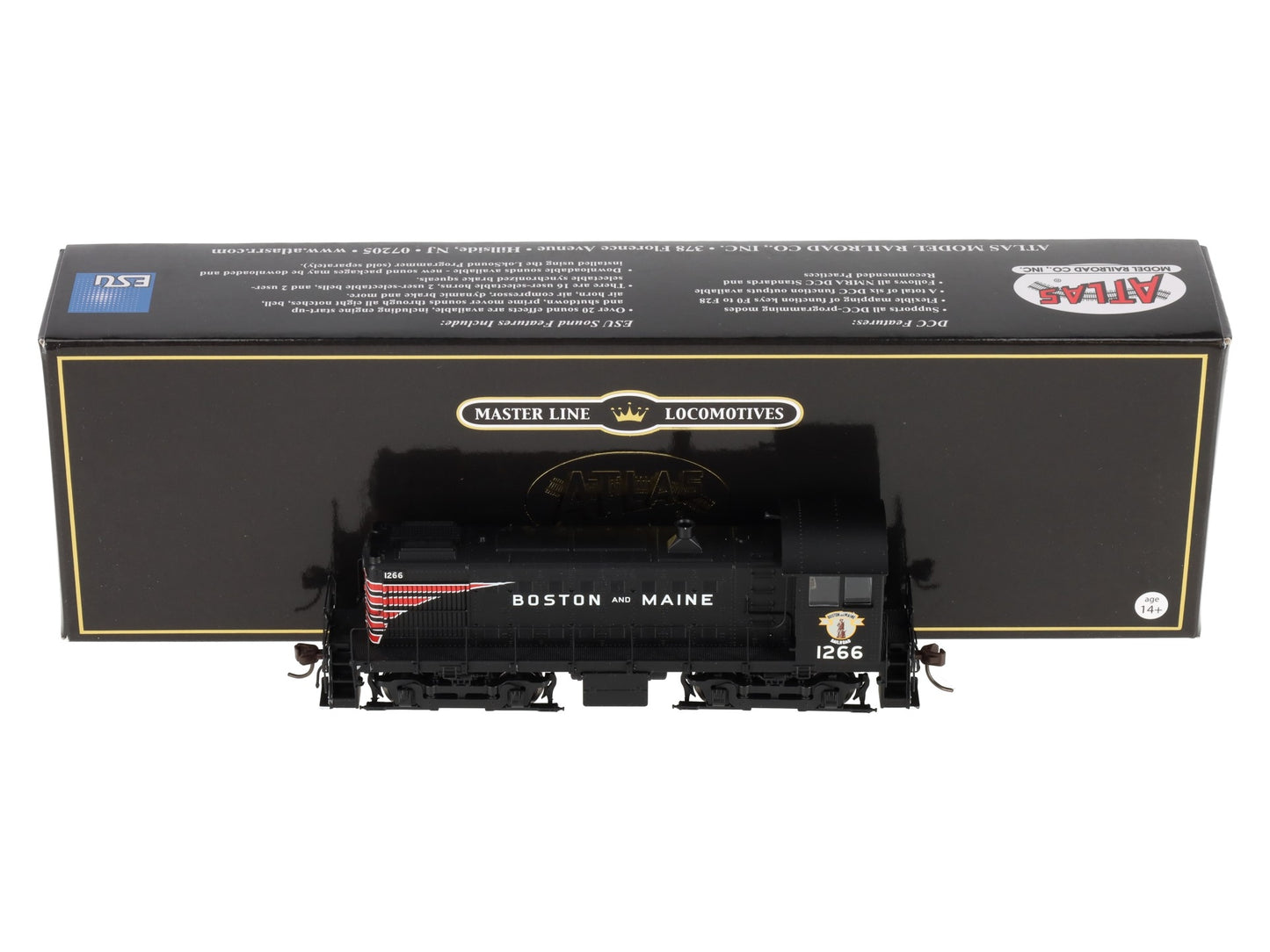 Atlas 10003841 HO Boston & Maine S-4 Diesel Locomotive with DCC & Sound #1266