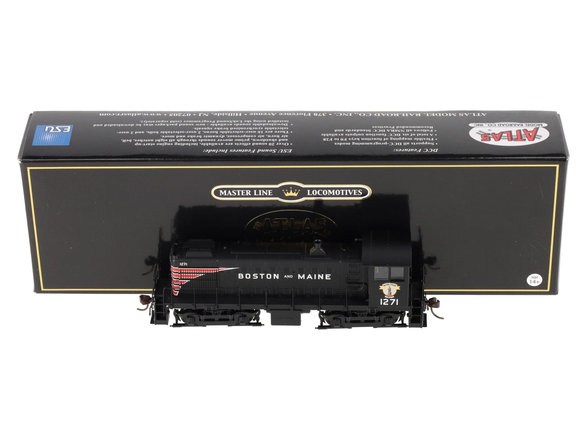 Atlas 10003842 HO B&M Gold Series Alco S-4 Diesel Locomotive w/Sound & DCC #1271