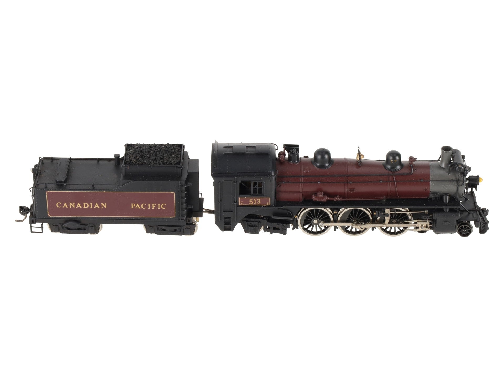 Toby HO BRASS Canadian Pacific 4-6-2 Class G-2 Steam Engine - Painted EX/Box