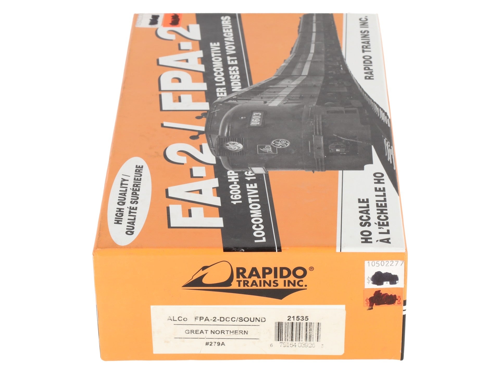 Rapido Trains 21535 HO Great Northern Alco FPA-2 with LokSound & DCC #279A