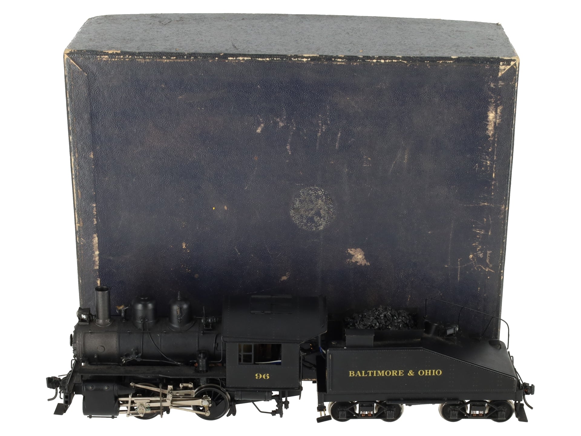 KTM O Scale 2-Rail B&O 0-4-0T Dockside Steam locomotive w/tender #96 - Painted EX/Box