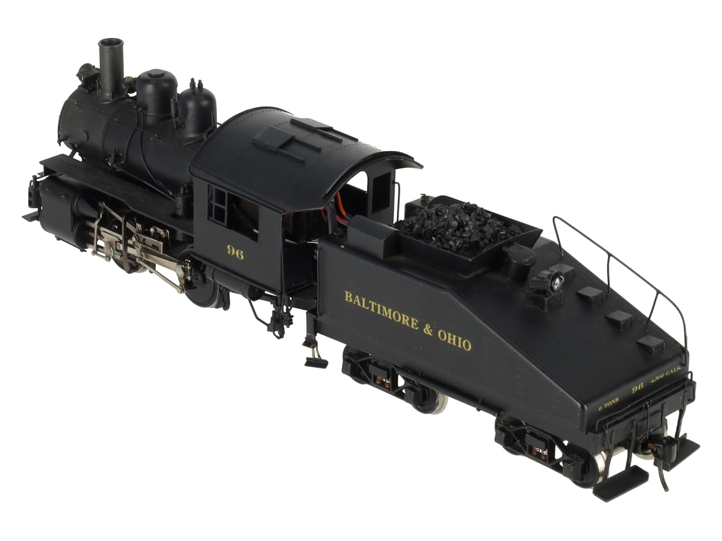 KTM O Scale 2-Rail B&O 0-4-0T Dockside Steam locomotive w/tender #96 - Painted EX/Box