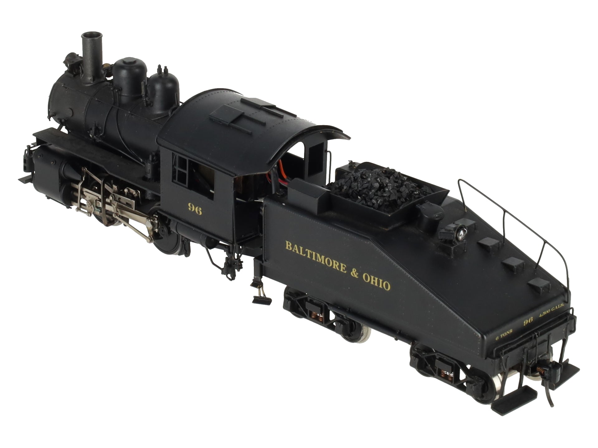 KTM O Scale 2-Rail B&O 0-4-0T Dockside Steam locomotive w/tender #96 - Painted EX/Box