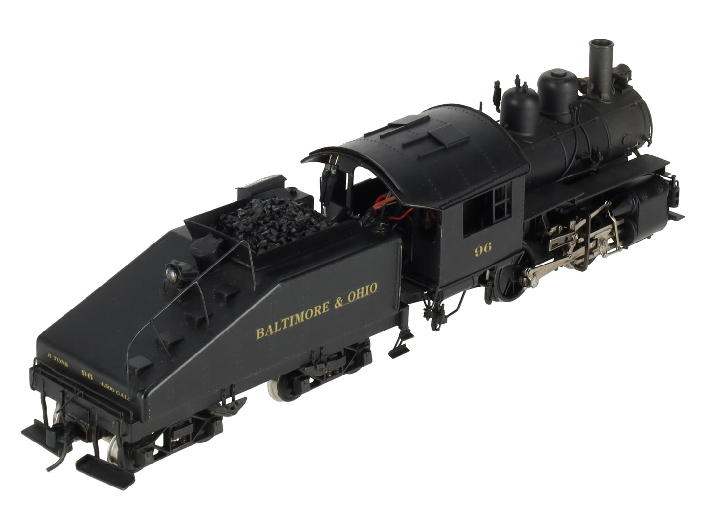 KTM O Scale 2-Rail B&O 0-4-0T Dockside Steam locomotive w/tender #96 - Painted EX/Box