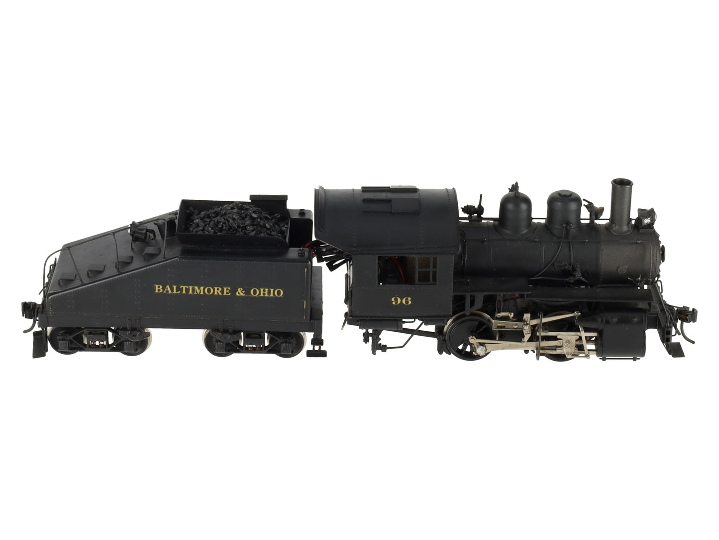 KTM O Scale 2-Rail B&O 0-4-0T Dockside Steam locomotive w/tender #96 - Painted EX/Box