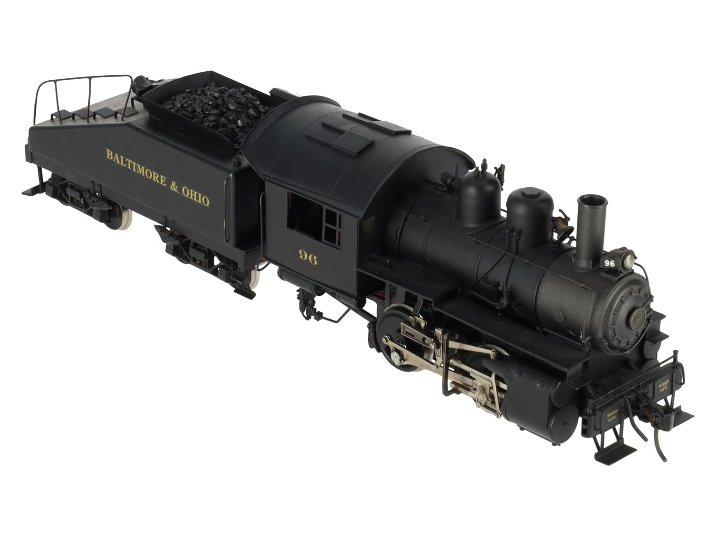 KTM O Scale 2-Rail B&O 0-4-0T Dockside Steam locomotive w/tender #96 - Painted EX/Box