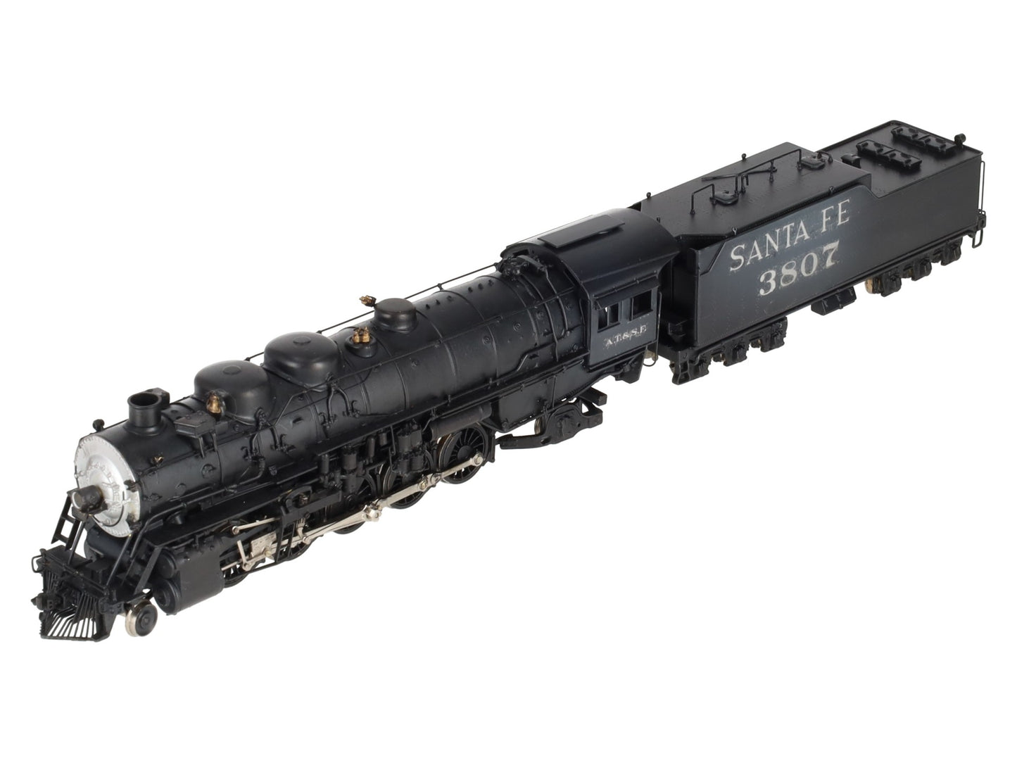 Key Imports HO BRASS Santa Fe 2-10-2 Steam Loco & Tender #3800 - Custom EX/Box