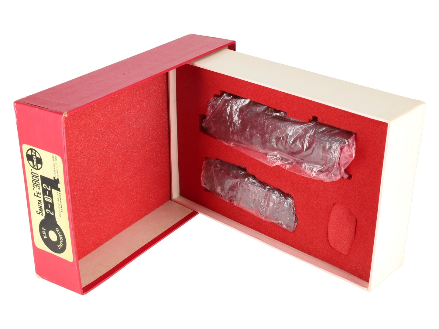 Key Imports HO BRASS Santa Fe 2-10-2 Steam Loco & Tender #3800 - Custom EX/Box