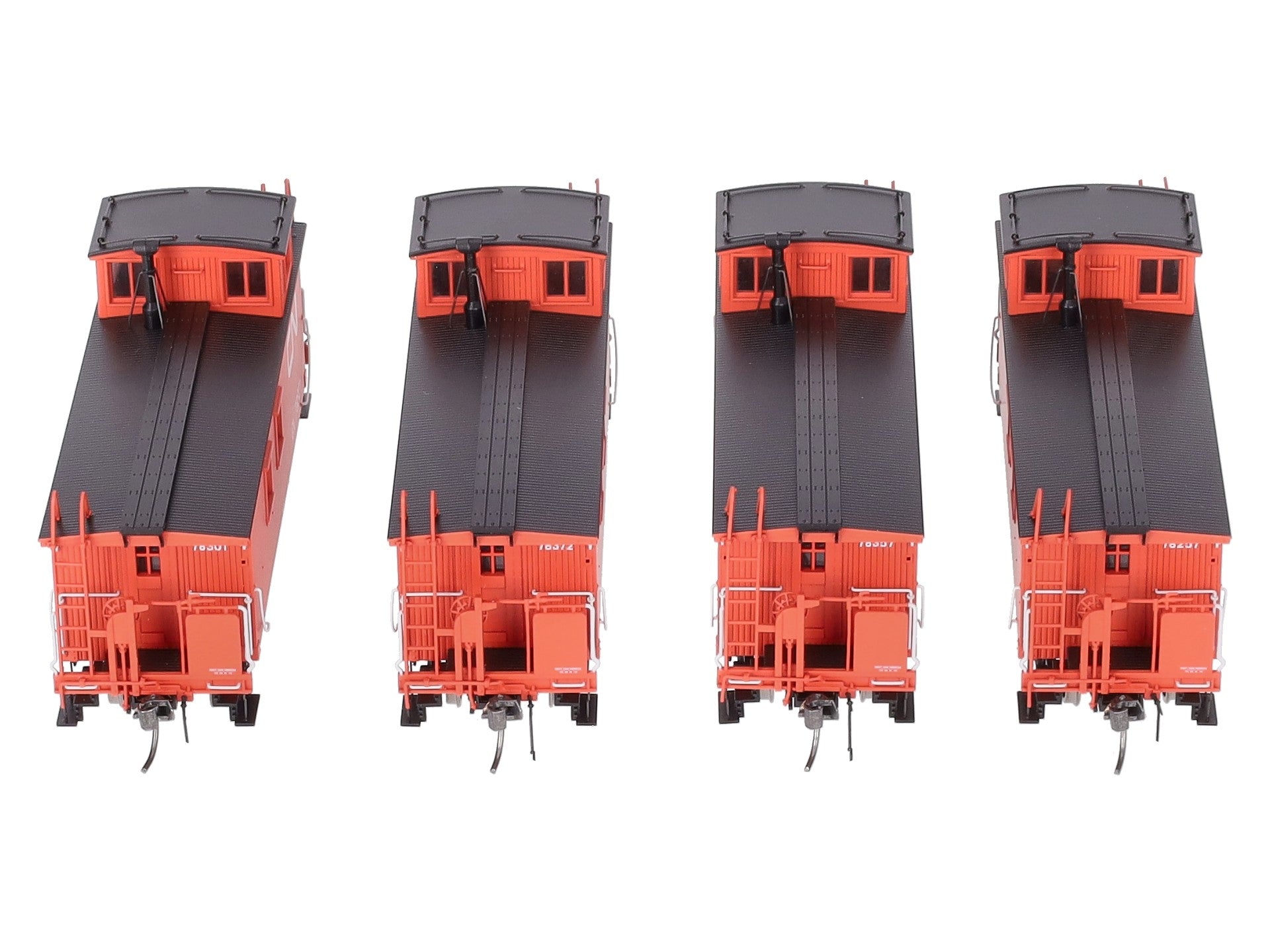 True Line Trains 301206 HO CN Offset-Cupola Wood Van (Caboose) (Set of 4)