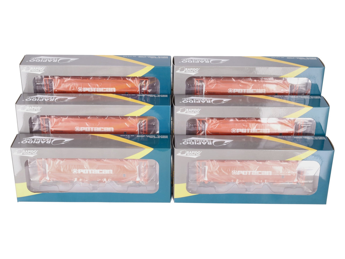 Rapido Trains 127017 HO CGLX Potacan 3800 Covered Hoppers (Pack of 6)