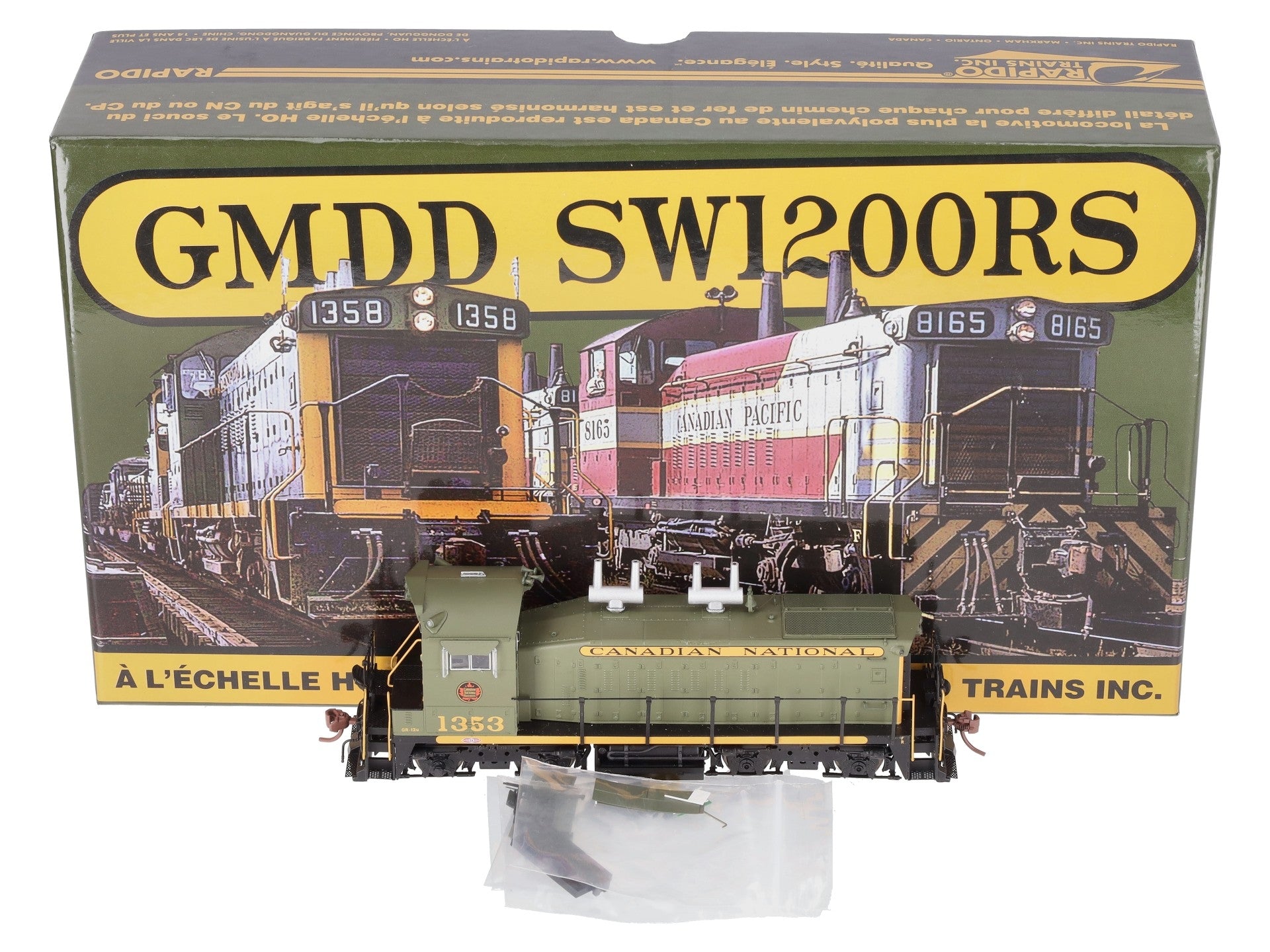 Rapido Trains 26537 HO Canadian National GMDD SW1200RS Engine #1353 w/DCC/Sound