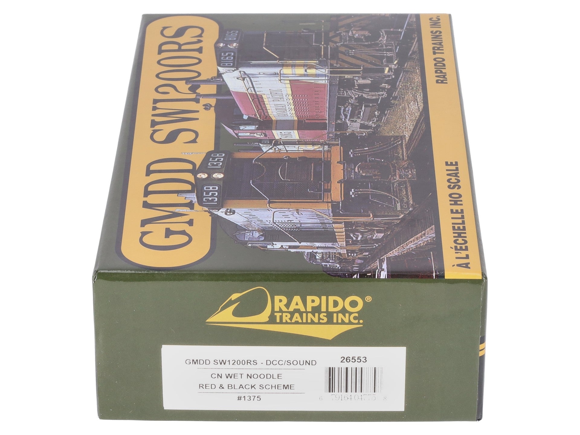Rapido Trains 26553 HO Canadian National GMDD SW1200RS Engine #1375 w/DCC/Sound