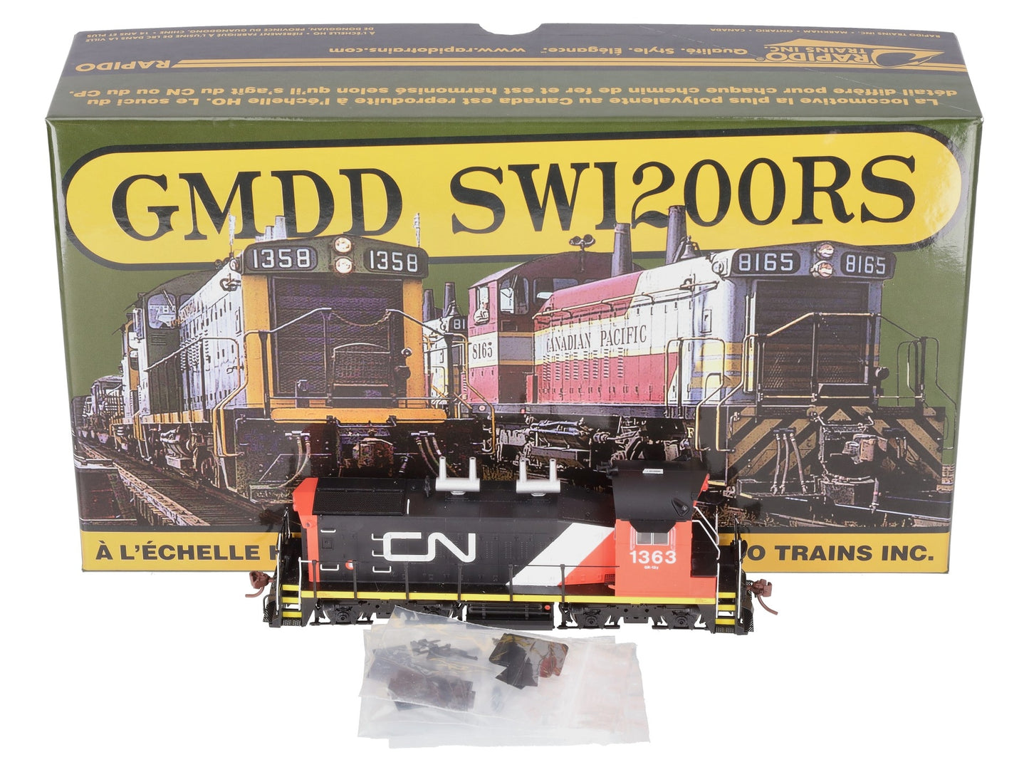 Rapido Trains 26556 HO Canadian National SW1200RS Sm Noodle #1363