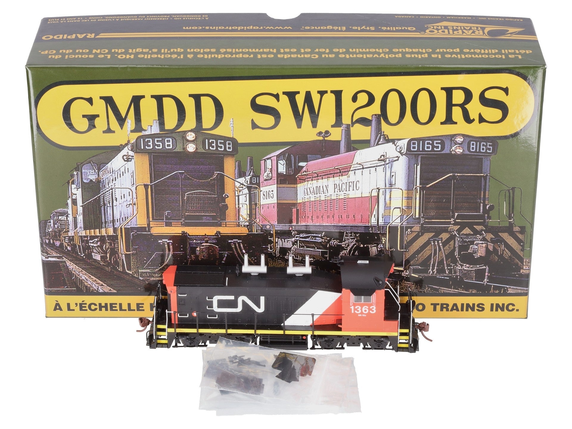 Rapido Trains 26556 HO Canadian National SW1200RS Sm Noodle #1363
