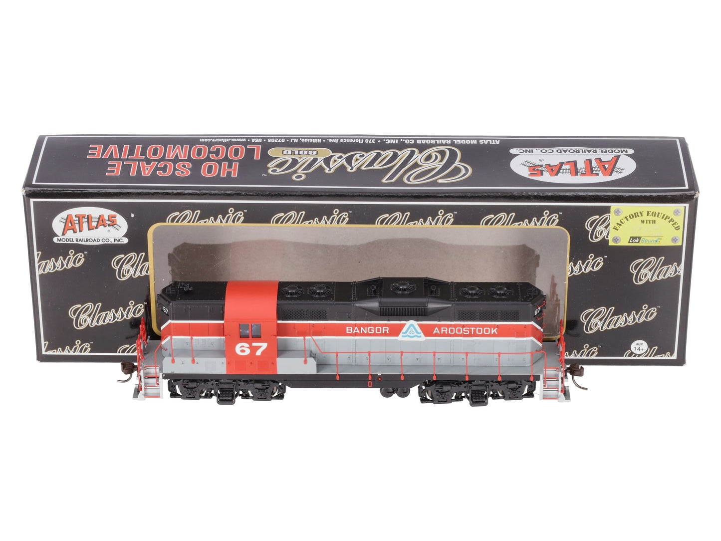 Atlas 10002936 HO Bangor & Aroostook GP-7 Diesel Locomotive DCC/Sound #67