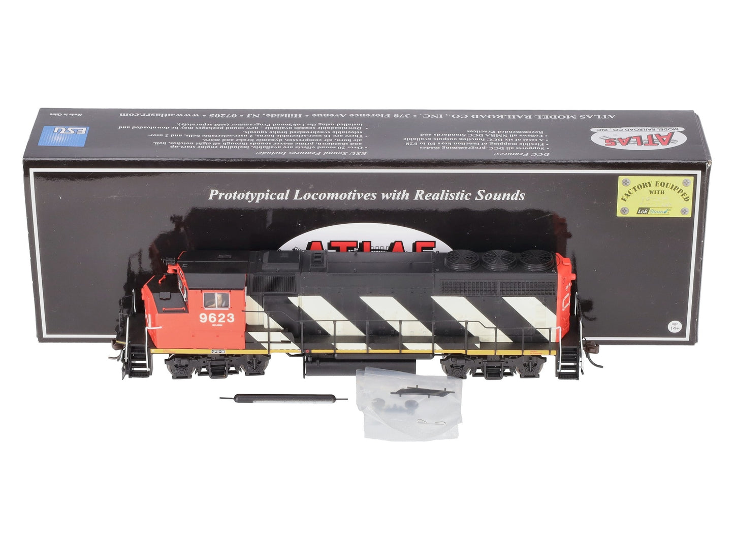 Atlas 10002728 HO Canadian National GP40-2(W) Diesel Locomotive #9623 w/DCC/SND